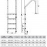 Лестница 2 ступени Emaux NSL215-S AISI-304 купить в Самаре